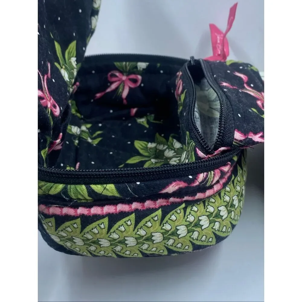 Vera Bradley New Hope Jewelry Case Travel Organizer Retired Pink Ribbon Vintage
